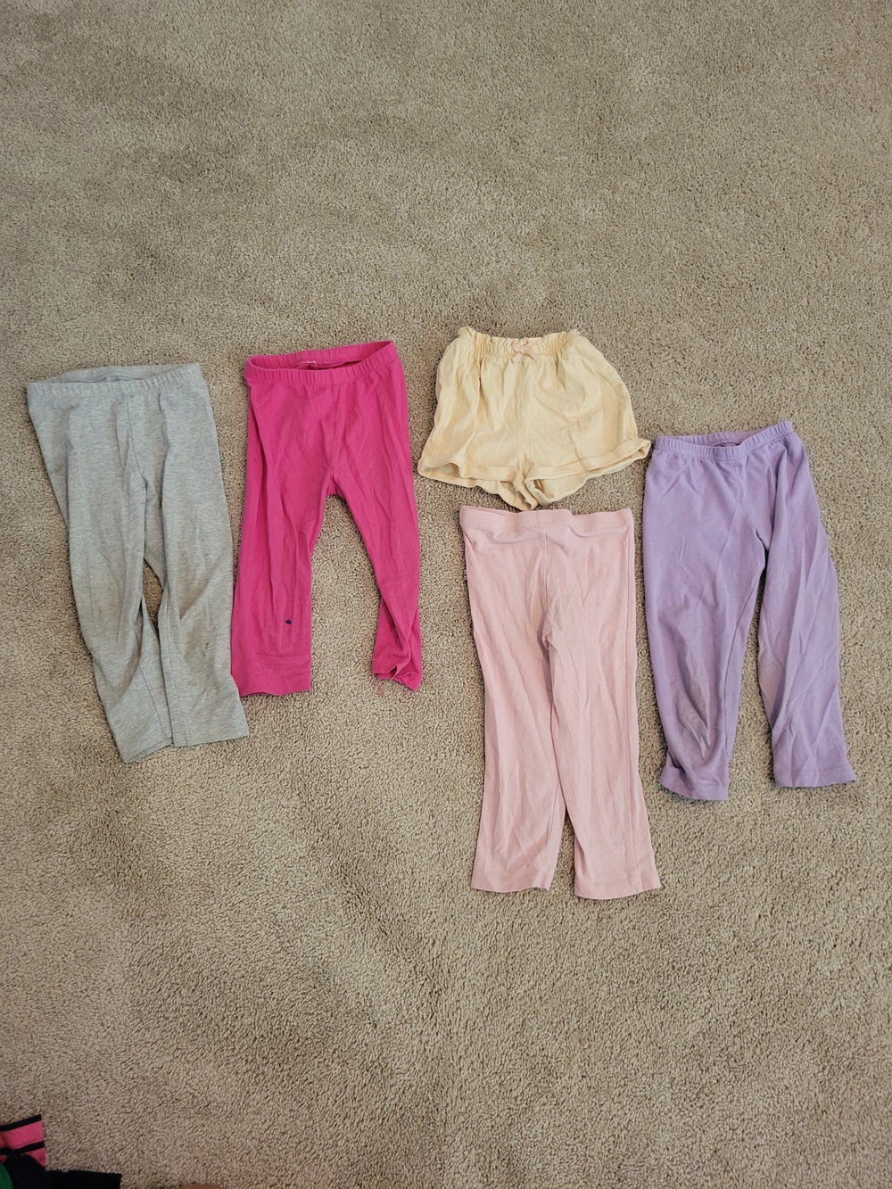 9 Pairs Of Shorts, Pants, Leggings, Jeggings - All Size 2T